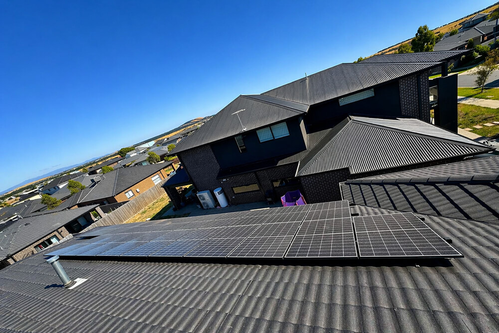 Solar panel rooftop installation