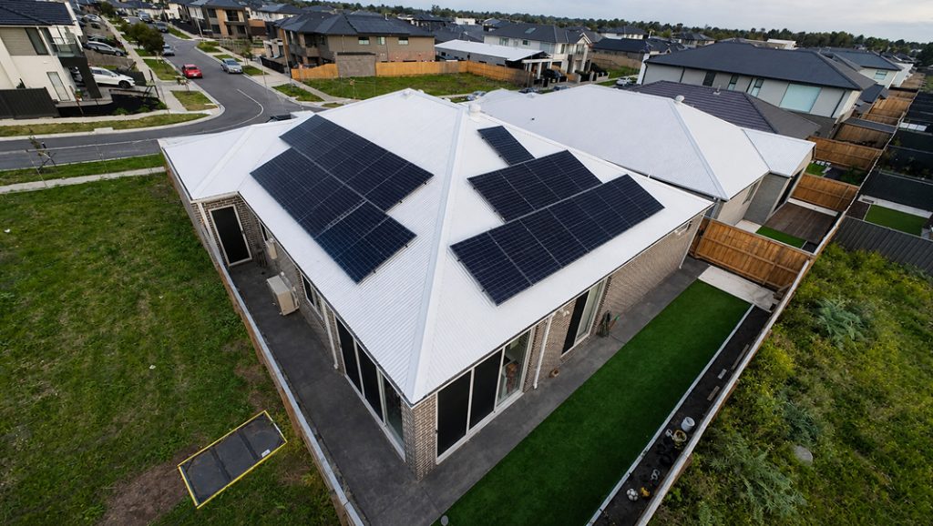 Solar panel rooftop installation
