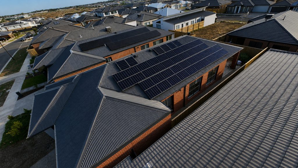 Solar panel rooftop installation