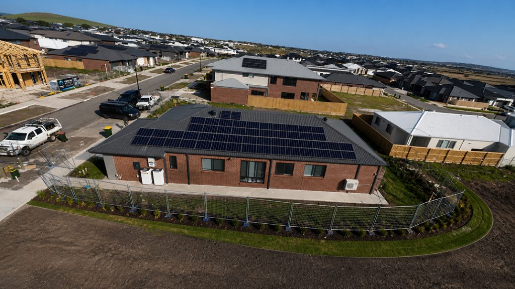 Solar panel rooftop installation
