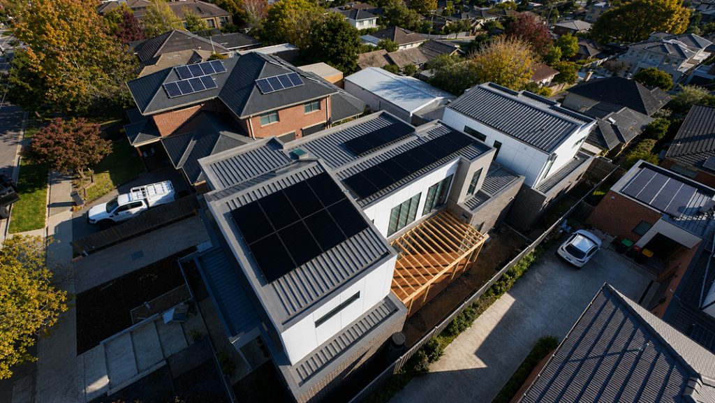 Solar panel rooftop installation