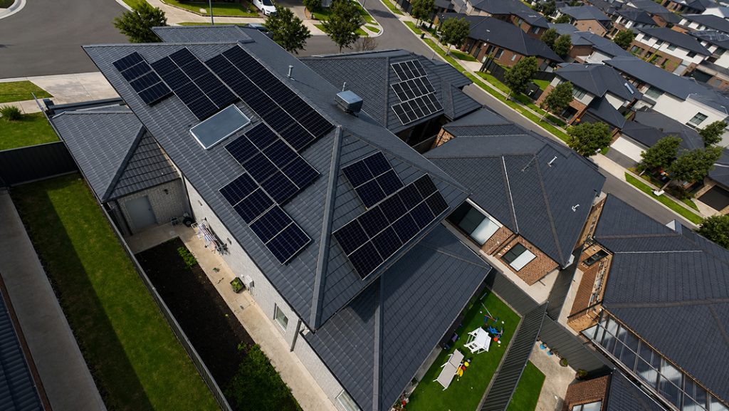 Solar panel rooftop installation